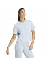 Dámske tričko adidas Essentials s 3 prúžkami, jednoduchý dres Crop Top Svetlomodrý IS1568